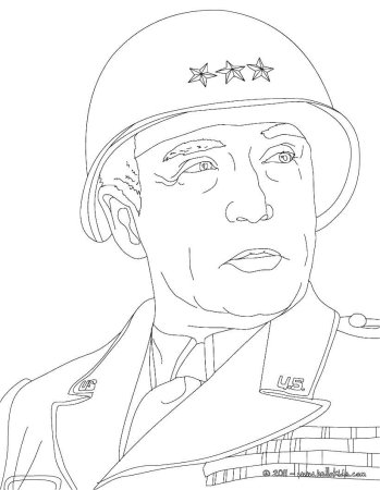 Солдат раскраска