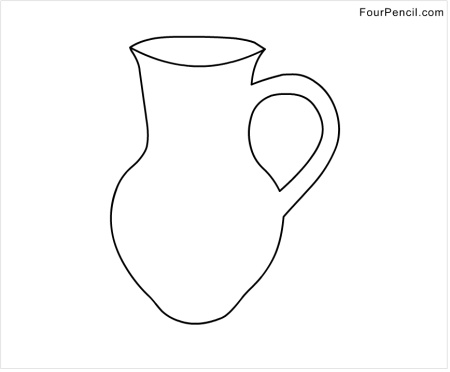 Кувшин раскраска для детей