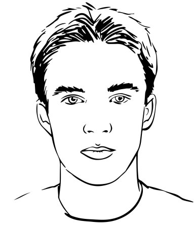 Силуэт тела человека