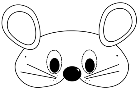 Трафарет мышки для рисования (46 фото)