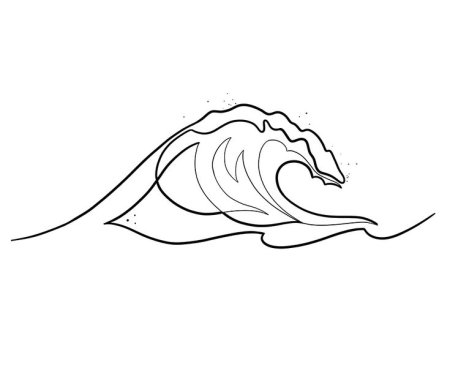 Море одной линией