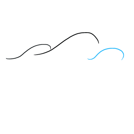 Волны нарисованные линиями