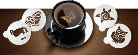 Трафареты для кофе шаблоны