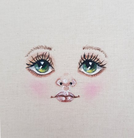 Трафарет для рисования лица кукле (50 фото)