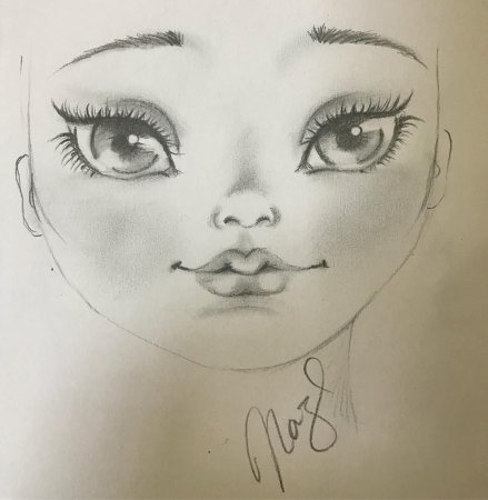 Рисуем лицо кукле