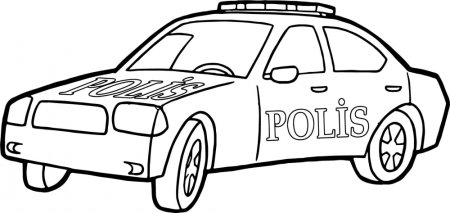 Трафарет полицейской машины для рисования (49 фото)
