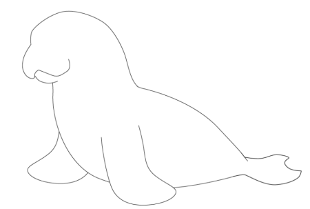 Контуры животных севера