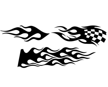 Флейм винил трафарет