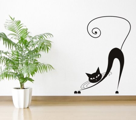 Трафарет кошек для рисования на стенах (45 фото)