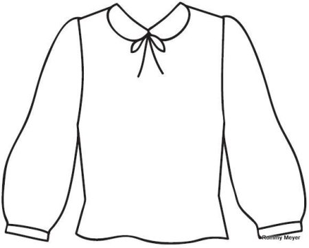 Раскраска блузка