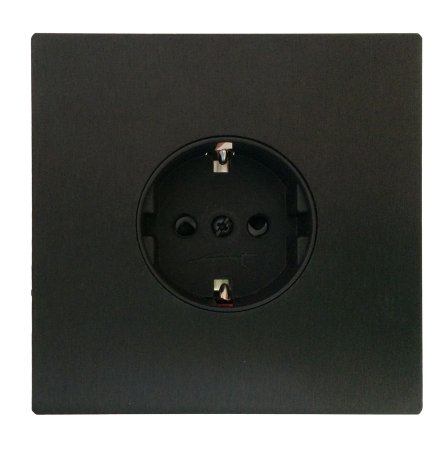 Fontini Barcelona 5.1 розетка Schuko 16a-250v, черная