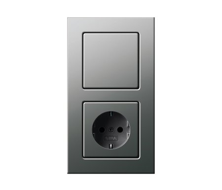 Розетка gira 2p+e антрацит 018828