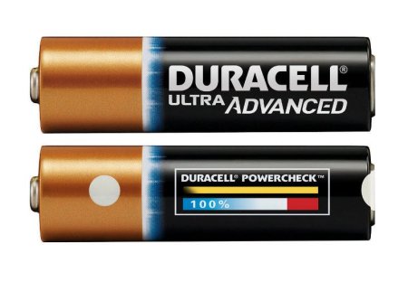 Батарейка Duracell Ultra с индикацией заряда