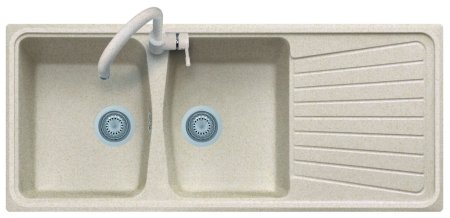 Врезная кухонная мойка Plados Atlantic 116.20 UQ 116х50см полимер