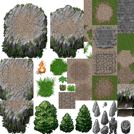 Tileset ландшафта
