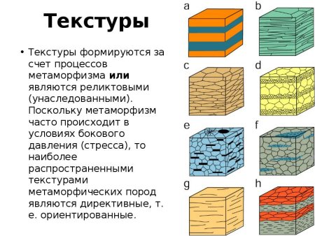 Текстуры осадочных горных пород таблица