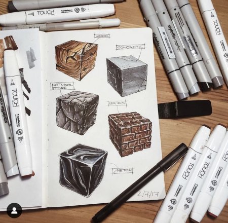 Материалы для рисования скетчей