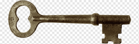 Старинные ключи на прозрачном фоне