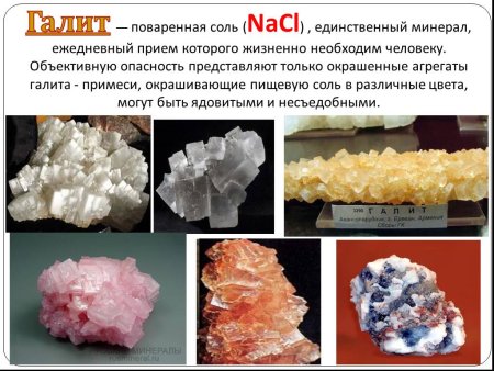 Хлорид натрия Кристаллы