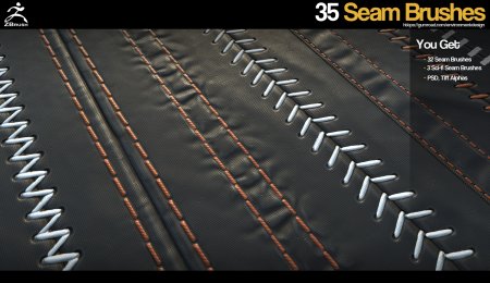 Альфа Zbrush seams
