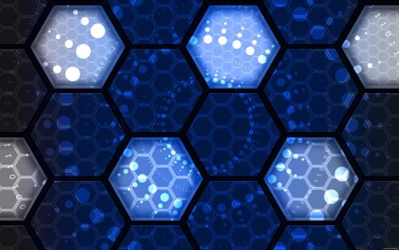 Hexagon 3d фон фотоника
