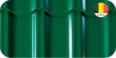 Металлочерепица Гранд лайн Satin ral6005 зеленый мох