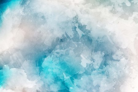 Голубой акварельный фон
