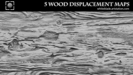 Кора дерева displacement Map