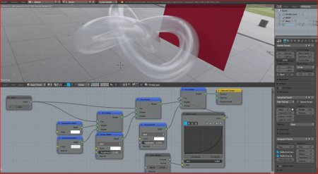 Blender прозрачный пластик