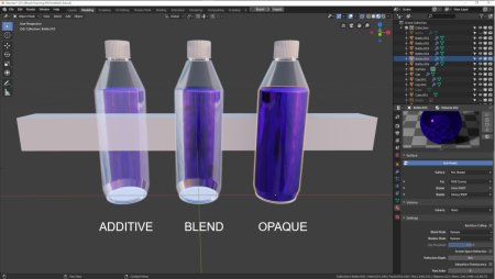 Blender Eevee стекло