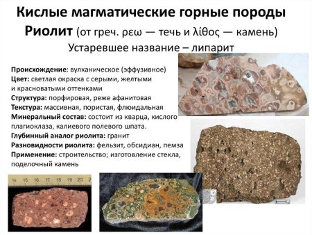 Горные породы кислого состава