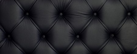 Черная кожа с обивкой