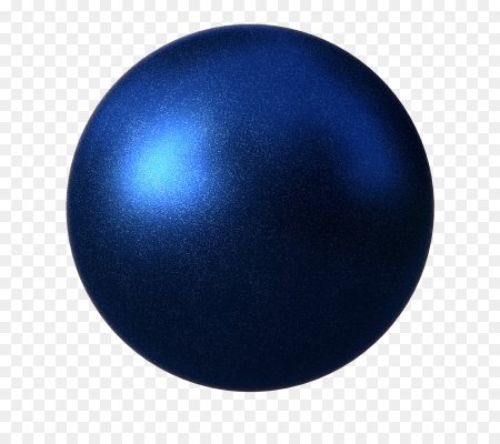 Объемный голубой шар