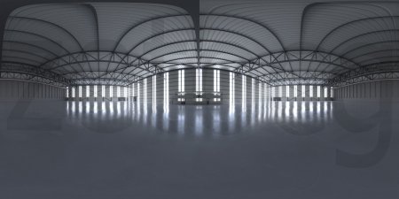 HDRI Airplane Hangar Interior