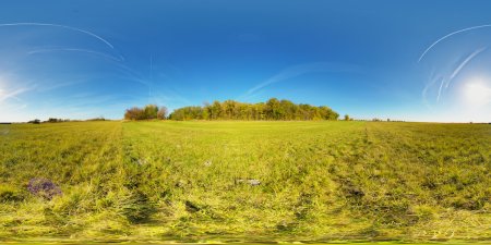 HDR панорама поле
