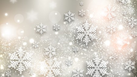 Новогодний фон снежинки