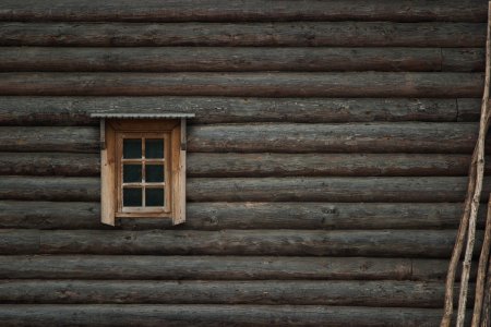 Фон бревенчатая изба