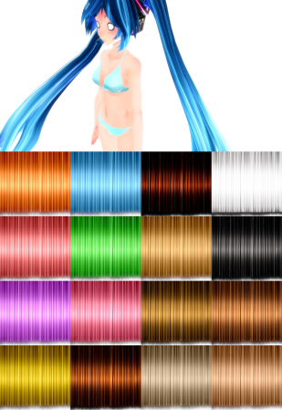 MMD Tex hair DL