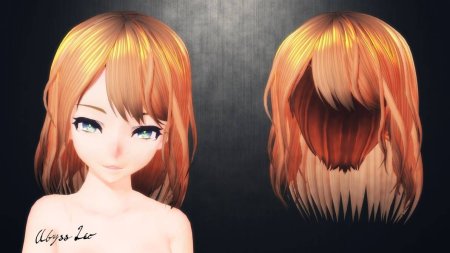 MMD DL hair хвост