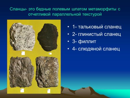 Сланец глинистый осадочные горные
