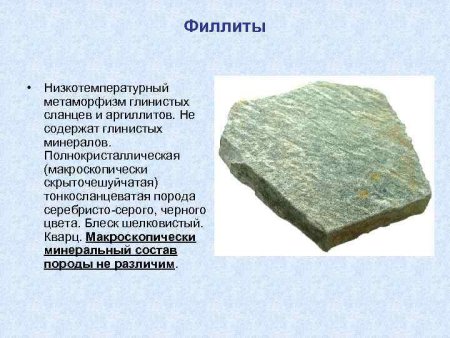 Филлит Горная порода