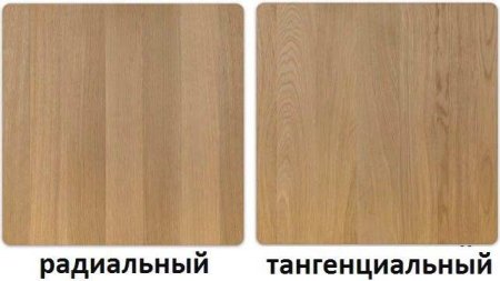 Шпон тангентальный и радиальный