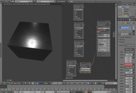 Металлический материал для Blender
