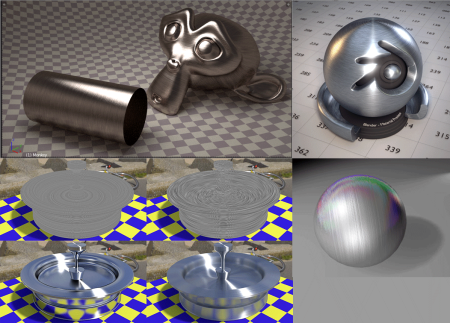 Blender материал алюминий