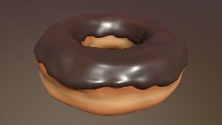 Donut 3д Low Poly