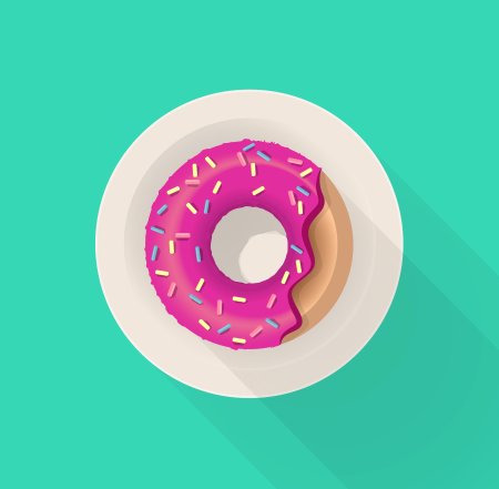 Обои пончики