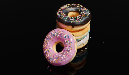 Blender 3d пончик