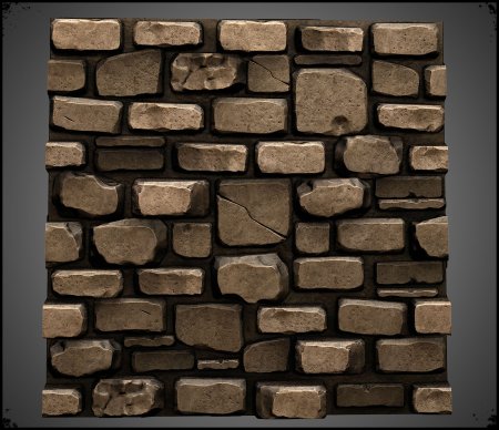 Brick hand painted texture