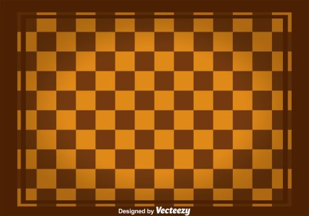 Шахматная доска коричневая