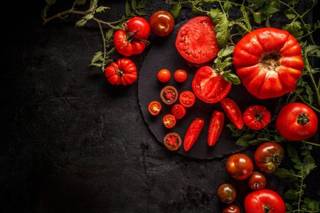 Томаты черри вид сверху